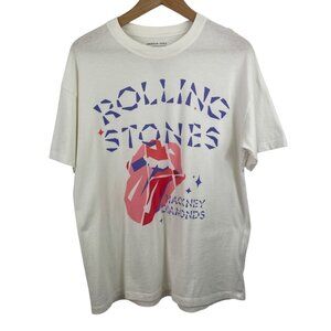 Rolling Stones Hackney Diamonds American Eagle Band Tee XS/S White Cotton